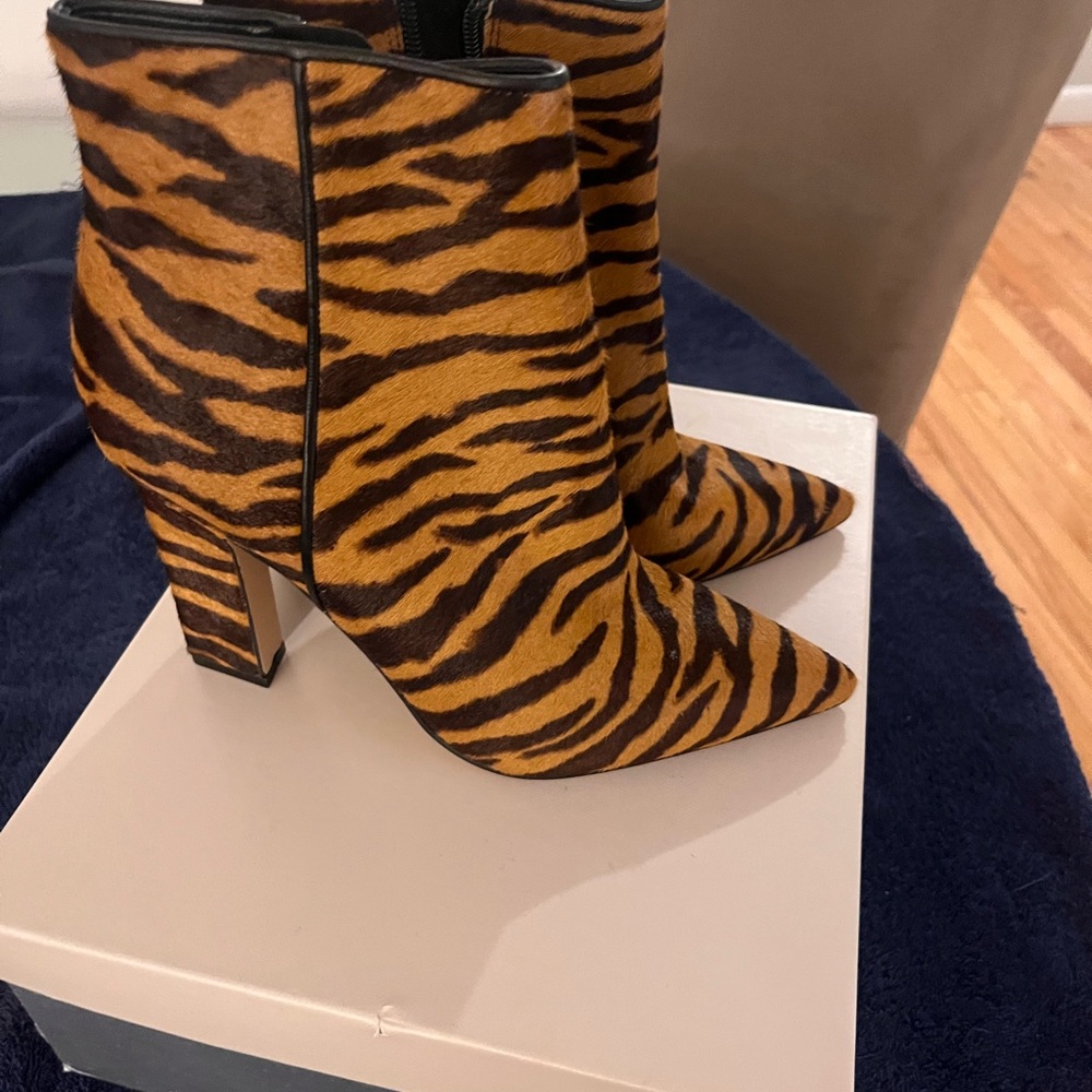 Marc Fisher Animal Print Ankle Booties